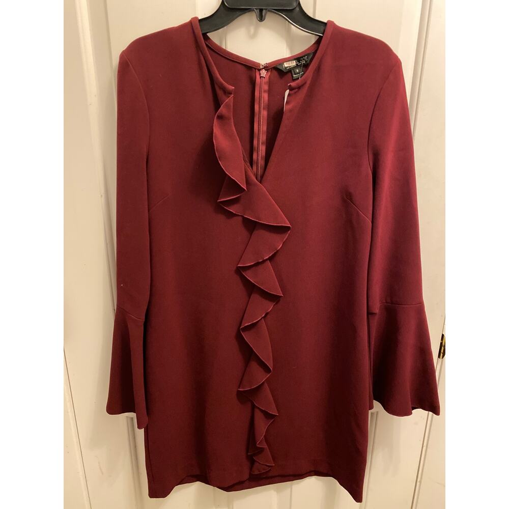 Rachel Zoe RTR Women's Size 8 Dark Purple Belle Sleeve Dress - Picture 4 of 10